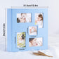 Ywlake Baby Photo Album 4X6 500 Pocket Pictures, Leather Cover Newborn Shower Boy Bebe Album Holds 500 Horizontal Vertical Photo