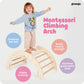 Growgo Climbing Arch For Toddlers, Multiuse Montessori Climber, Toddler Rocker, Wooden Balance Board, Toy Storage, Easy To Assem