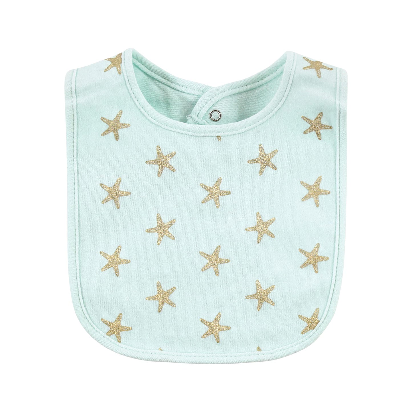 Hudson Baby Unisex Baby Cotton Bibs, Turtley Adorable, One Size