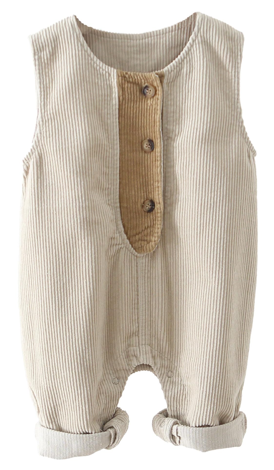 Toddler Boy One Piece Suspender Jumpsuits Overalls Pants Baby Girl Fall Sleeveless Strap Romper Kids Corduroy Overalls with Snap