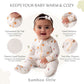 Peaches Footie For Baby - 95% Viscose Made From Bamboo, 5% Spandex - Imported (9-12 Months)