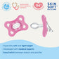 Mam Comfort Baby Pacifier, 100% Lightweight Silicone Pink/Purple/Blue (4 Count)