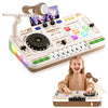 Wdebay Kids DJ Mixer Table Toy with Turntable&Piano Keys, Musical Baby DJ Table for Toddlers with Lights, DJ Set for Beginners P