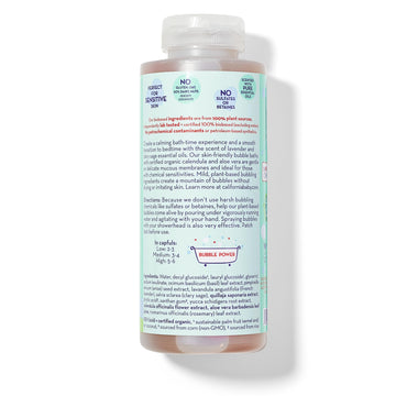 California Baby Eucalyptus Bubble Bath | 100% Plant-Based Kids Bubble Bath | Soothing Baby Bubble Bath | Free Bubble Wand Inside