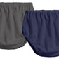 City Threads 2-Pack Baby Girls' And Baby Boys' Unisex Diaper Covers Bloomers Soft Cotton, Charcoal/Navy, 4T