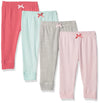Luvable Friends Unisex Baby Cotton Pants, Coral Aqua, 9-12 Months