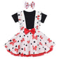 First Birthday Outfit Girl: Dress Up Clothes For Little Girls Newborn Princess T-Shirt Mini Tutu Suspender Bowknot Skirt Headban