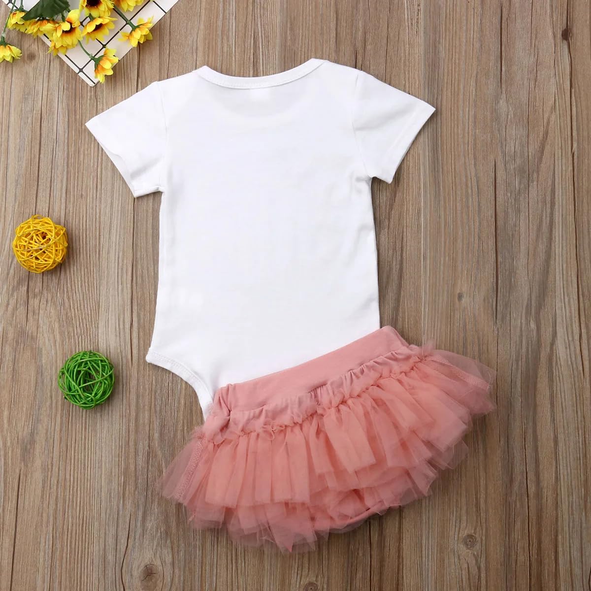 Aoswep Baby Girl Clothes Infant Newborn Girl Outfits Summer Clothes Romper&Skirt