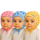 Haunky Presents Newborn Kids Unisex Cozy Baby Cap Cotton Hosiery Caps Double Layer Caps With Chin Tie Winter Wear Woolen Caps(Pa