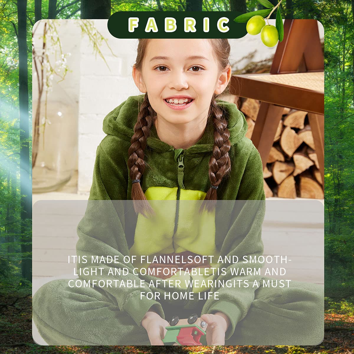 Cosusket Avocado Onesie For Girls 10, Child One Piece Cartoon Costume