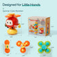 3Pcs Suction Cup Spinner Toy For Baby High Chair Toys 6-12-18,Baby Toys 6 To 12 Months Infant Helicopter Spinning Bath Toys Mont