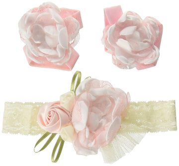 Lillian Rose Baby Headband And Barefoot Sandals, Pink
