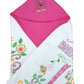 NAMAN Embrodiary Newborn All Season Baby Wrapper with Hodded Blanket for Baby boy and Baby GirlPink_1