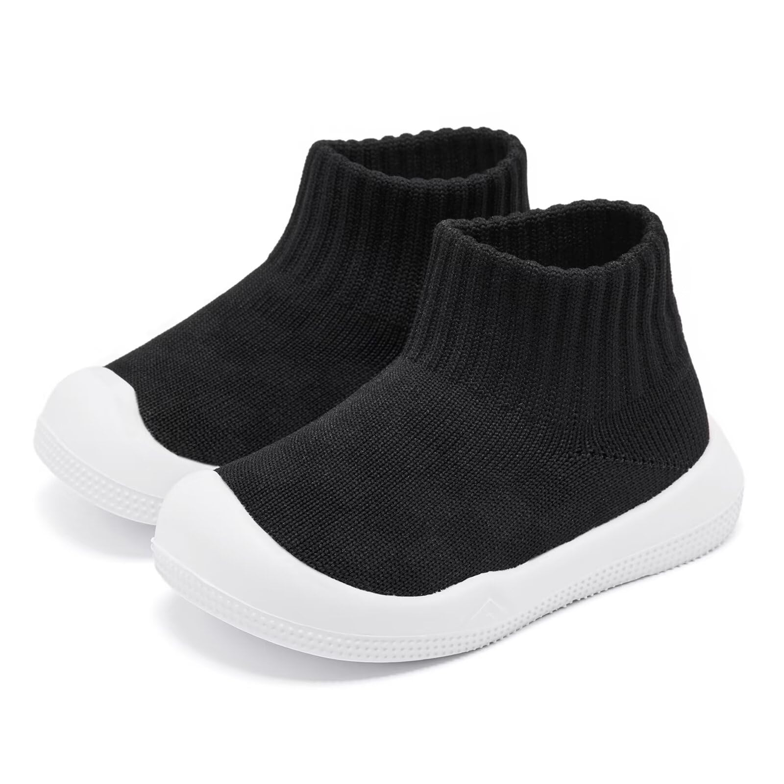 Baby Shoes Girls Boys Non Slip Baby Sock Shoes With Soft Rubber Sole Infant First Walking Sneaker Toddler Slipper Lightweight 6-