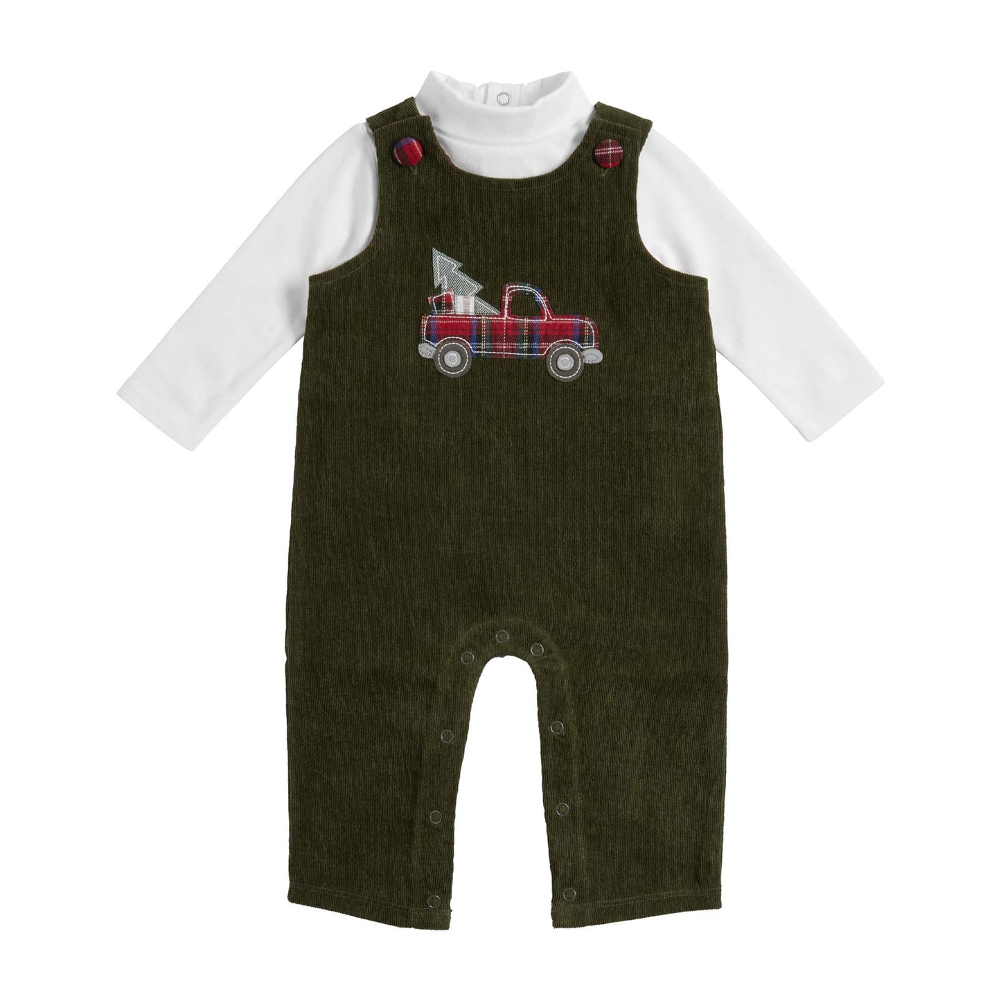 Mud Pie Baby Boys' Truck Longall And Shirt, 9-12 Months