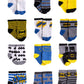 Dc Comics Baby Boys/Girls 12 Pack Socks: Batman, Wonder Woman, Superman, Justice League, Super Girl, Size Age 6-12M, Blue/Yellow