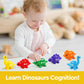 GKDOMS ABC Letters Matching Dinosaur Toys, Double-Sided Alphabet Learning Toy Childrens Day Gifts for Kids : Uppercase Lowercase