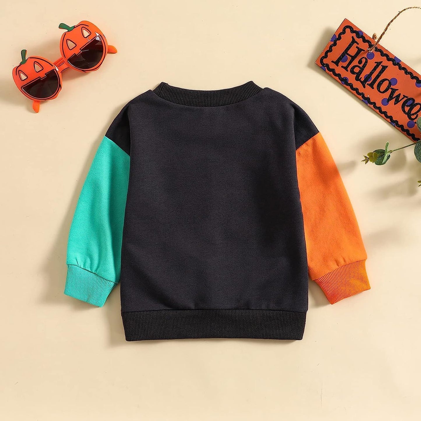 Boebnozcv Baby Boy Girl Pumpkin Sweatshirt Toddler Halloween Outfit This The Season Print Crewneck Pullover Sweater Shirt (Big P