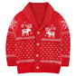 Sanmio Toddler Baby Boys Girls Deer Christmas Cardigan Sweater Long Sleeve Button-Up Coat 6M-4T Red