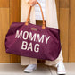 Childhome Original Mommy Diaper Bag - Large Tote for Travel and Hospital - Pregnancy Must Haves (Aubergine)