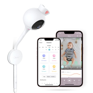 Ibaby Smart Baby Breathing Monitor - With Camera And Audio, Tracking Baby'S Breathing, Sleeping, Movement. I2 Wi-Fi Video Baby M