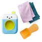 Skip Hop Baby Bath Toy Fresh & Clean Spin Cycle 4-Piece Laundry Pretend Play Set and Bathtub Sensory Development Toy Age 12m+