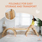 Avenlur Hazel 5-In-1 Indoor Climbing Gym - Waldorf And Montessori Climbing Set With Triangle Ladder, Climbing Ramp, Arch Climber