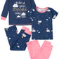 Gerber Baby Girls' 4-Piece Pajama Set, Dreams