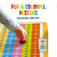 Merka Kids Placemats For Dining Table, 4 Pack Toddler Educational Placemats 17X11 In, Features Days Of The Week, Numbers 1-100,