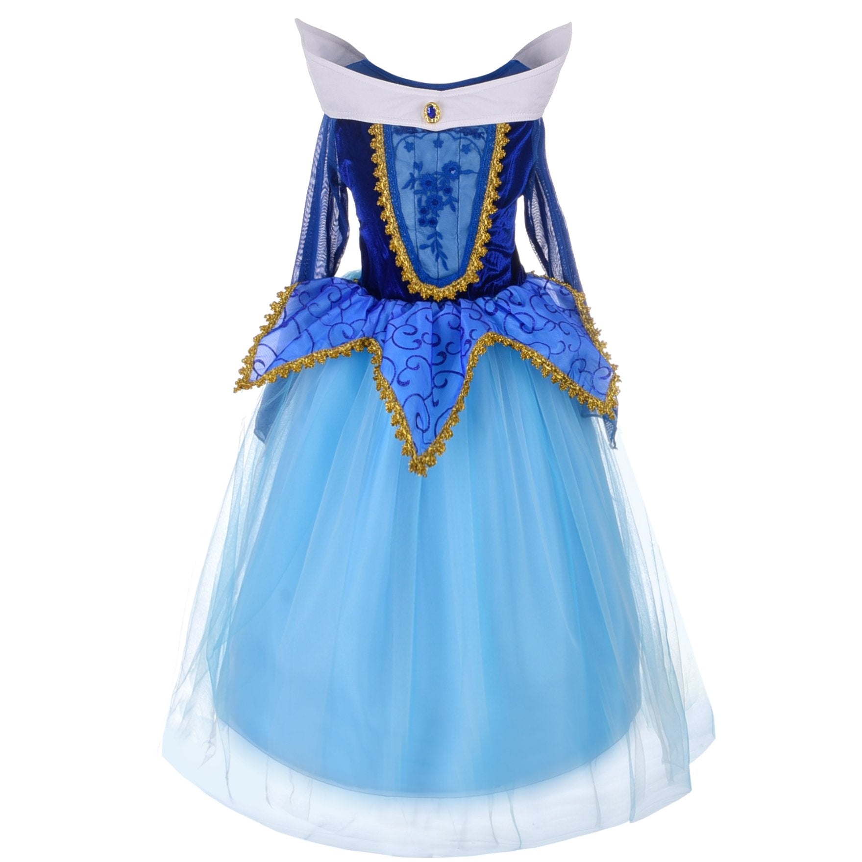 Dressy Daisy Toddler Girls Sleeping Princess Dress Up Costume Birthday Halloween Christmas Fancy Party Outfit Size 3T - 4T Blue