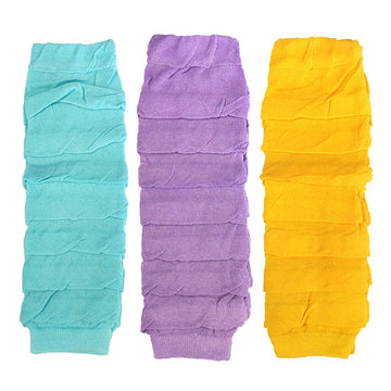 Allydrew 3 Pack Ruffle Baby Leg Warmers & Toddler Leg Warmers, Teal, Purple, Marigold