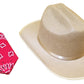Aeromax Jr. Cowboy Hat With Bandanna, Tan One Size