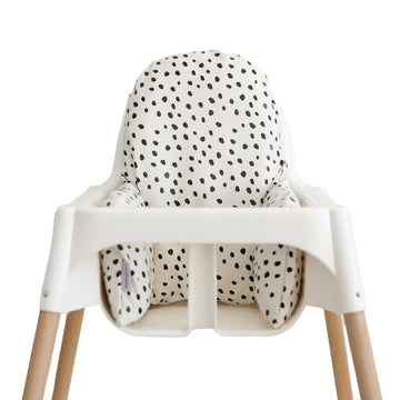 Yeah Baby Goods Vegan Leather Soft Baby High Chair Cover (Golden Girl) - Fits Ikea Antilop Highchair Cushion - Wipeable, Waterpr