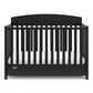 Graco Benton 5-In-1 Convertible Crib With Drawer (Black) - Converts From Baby Crib To Toddler Bed, Daybed And Full-Size Bed, Fit
