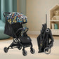 Tinyberg Stroller For Baby Boy 0 To 5 Years | 5 Point Safety Harness, Adjustable Backrest, 360 Swivel Wheel, Large Storage Baske