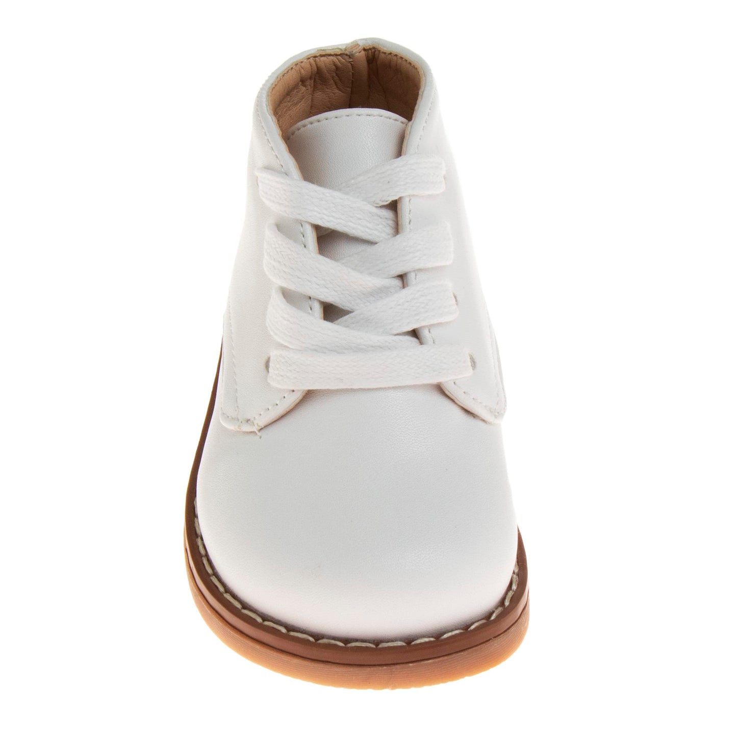 Josmo Baby Boys Girls Unisex Walking Shoes First Step Walker - Lightweight Synthetic Dress Boots Non-Slip Bottom High Top - Whit