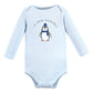 Hudson Baby Unisex Baby Cotton Long-Sleeve Bodysuits, Arctic Animals, 0-3 Months