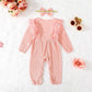 Aslaylme Baby Girl First Birthday Outfit One Year Old Birthday Clothes 1St Birthday Romper (Pink-Long,12-18 Months)