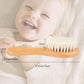 Baby Hair Brush, 2 Pcs Baby Hair Brush With Wooden Handle, Natural Soft Goat Bristles Cradle Cap Brush For Newborns & Toddlers