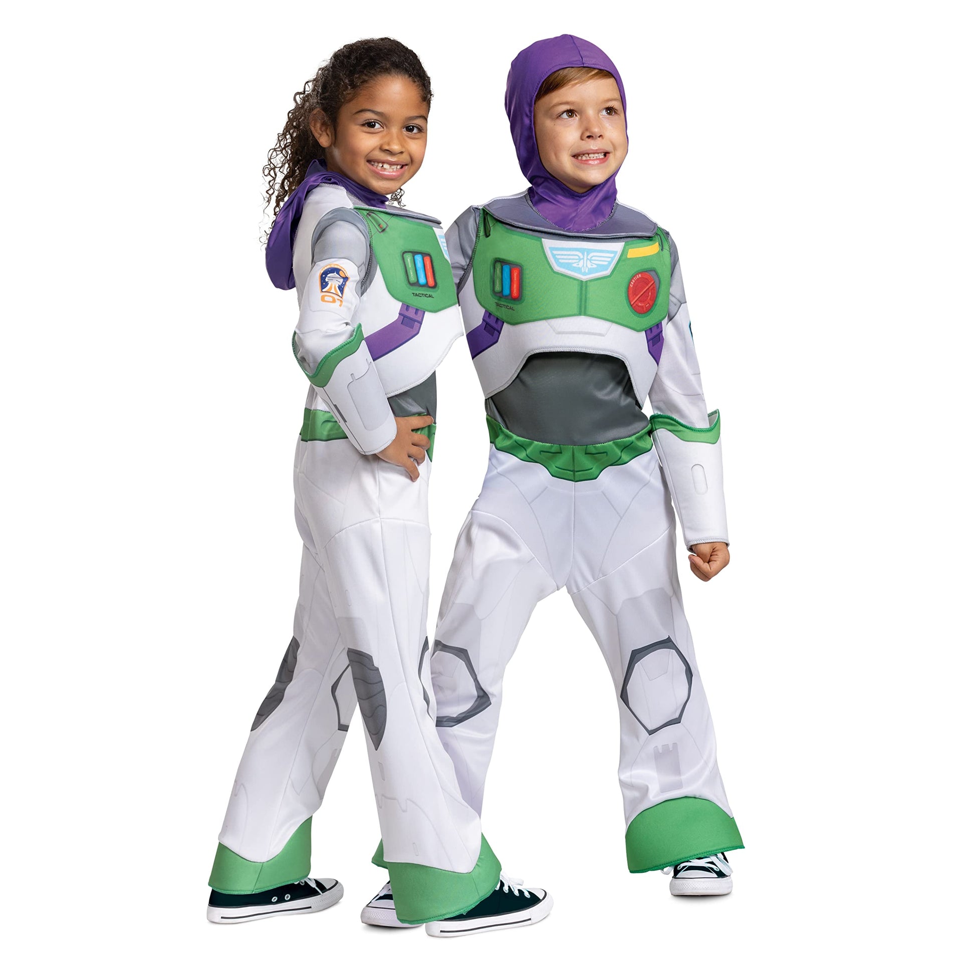 Disney Pixar Lightyear Buzz Space Ranger Costume for Kids, Official Disney Lightyear Costume Outfit, Child Size Extra Small (3T-