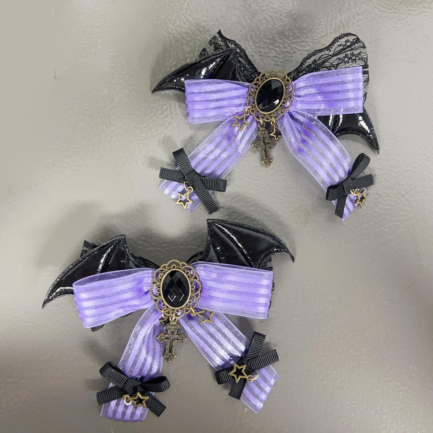 Vigvan Cat Ears Wolf Fox Ears Animal Cosplay Cute Head Accessories For Halloween (H Black)