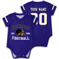 OAOANS Baltimore Baby Clothes Custom Name Number Personalized Football Baby Jersey Clothing Newborn Toddler Apparel 0-24 Months 