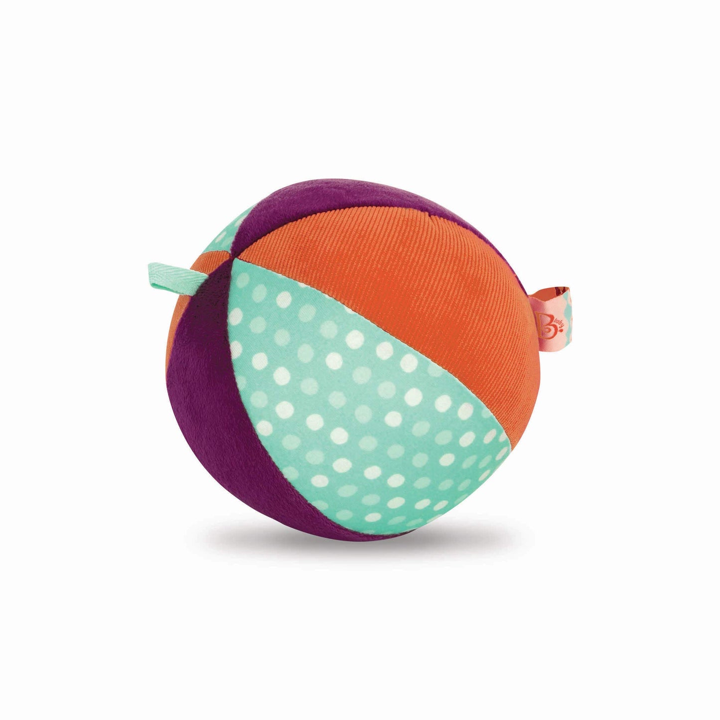 B. toys- B. baby- Large Textured Plush Baby Ball- Chiming Bell- Gross Motor Skills & Sensory Development- for babies & Toddlers-