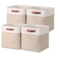 Temary Cube Storage Bins 13X13 Fabric Storage Cubes Baskets Set Of 4 Cloth Baskets For Shelf, Large Basket Gift Empty Toy Basket
