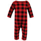 Hudson Baby Girls Unisex Cotton Coveralls, Buffalo Plaid Family, 18-24 Months, Buffalo Plaid Family, 18-24 Months Us