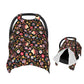 Muishi Flowers and Cute Hedgehogs Baby Car Seat Canopy Nursing Cover for Newborn Car Seat Breastfeeding Covers Blanket Newborn S