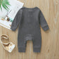 Iddolaka 2 Pack Newborn Baby Boy Girl Long Sleeve Romper Jumpsuit Bodysuit One Piece Coverall Fall Winter Clothes(G-Long Sleeve