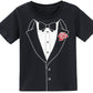 Cosland Toddler Tuxedo Shirt Boys Printed Wedding T-Shirt 3T
