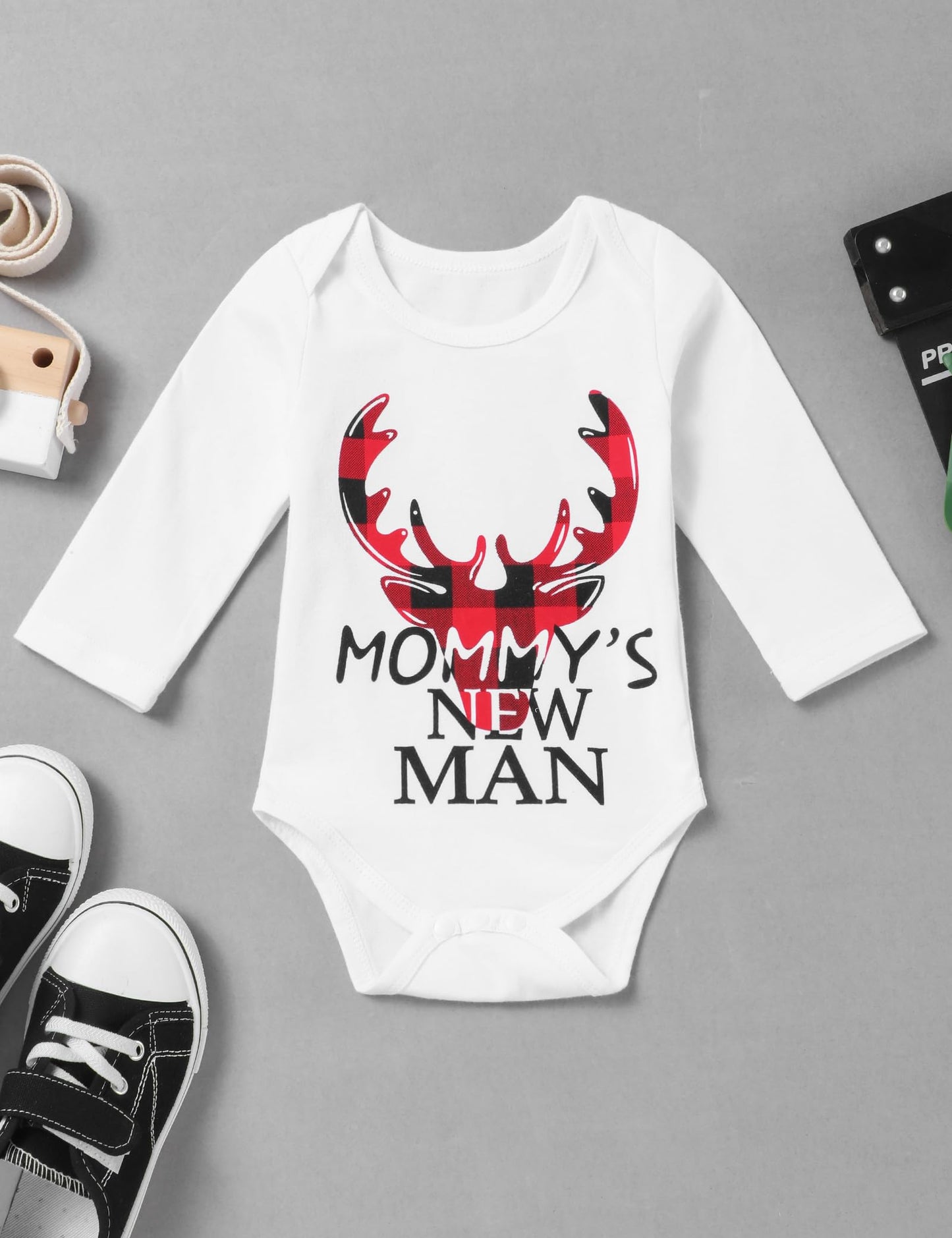 Oklady Toddler Boy Clothes Deer Print Hoodie Tops Pants Baby Boy Sweatsuit Baby Boy Christmas Outfits 12-18 Month
