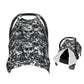 Muishi Grey Skull and Camouflage Baby Car Seat Canopy Nursing Cover for Newborn Car Seat Breastfeeding Covers Blanket Newborn Sh